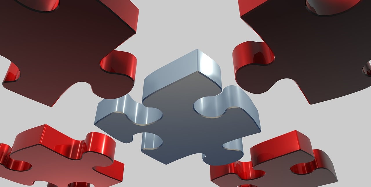 3D jigsaw puzzle pieces