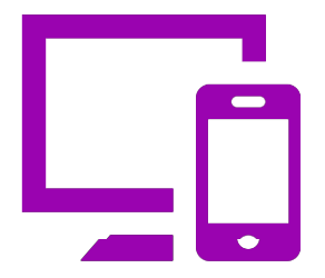 desktop screen and mobile screen representing screen readsers
